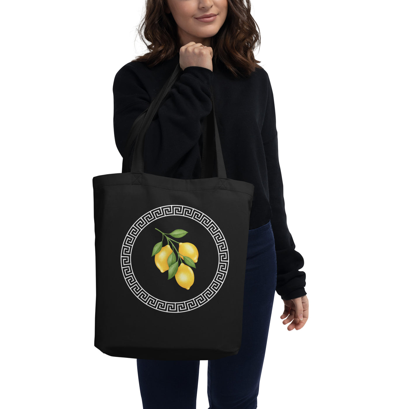 MFL 100% Organic Cotton Small Black Eco Tote Bag