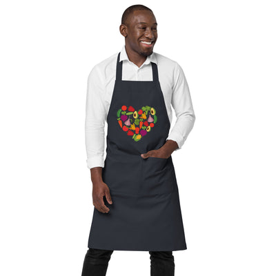 I Love Food 100% Organic Cotton Apron